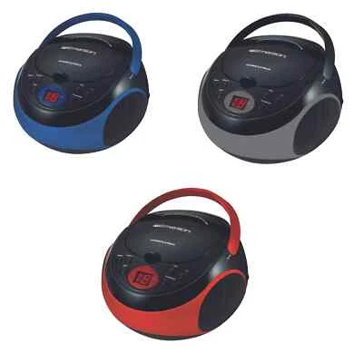 Emerson Portable CD Player Radio Top Loading with LCD Display and FM/AM Radio