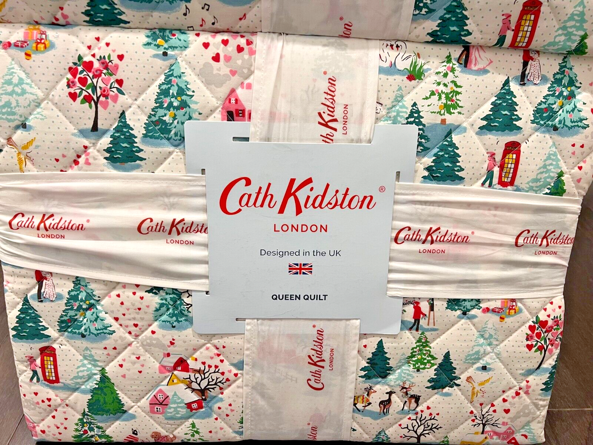 NEW Cath Kidston London Christmas Village Shine Bright Quilt Twin  display picture 1