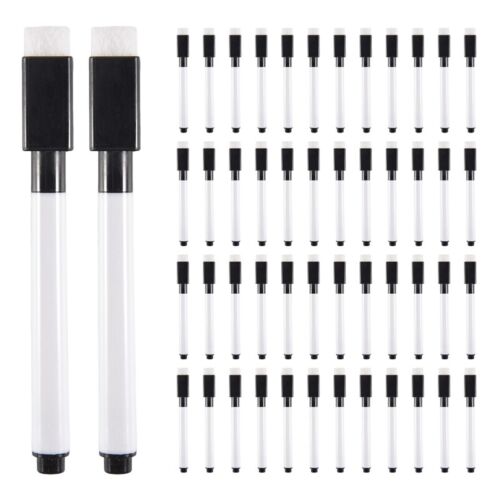 50 Pen Water Colour Whiteboard Marker Pens Dry Erase White Board Pen with9027 - Afbeelding 1 van 10
