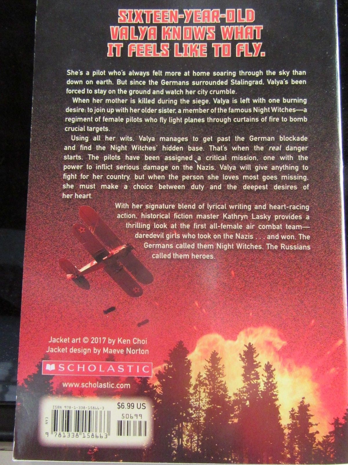 Night Witches A Novel of World War II by Kathryn Lasky (Hardcover