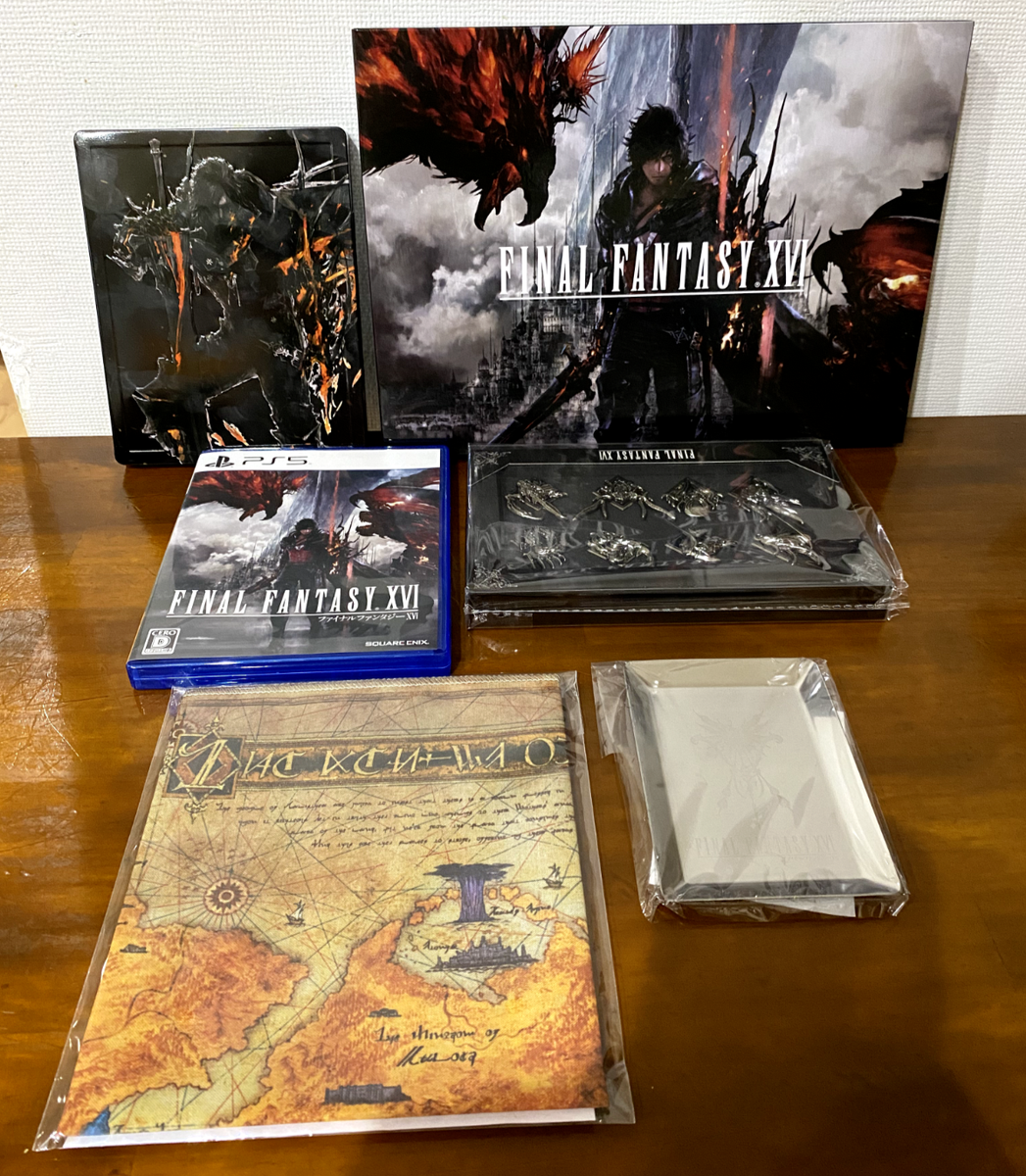 Final Fantasy XVI Collector's Edition Set Pins Steelbook