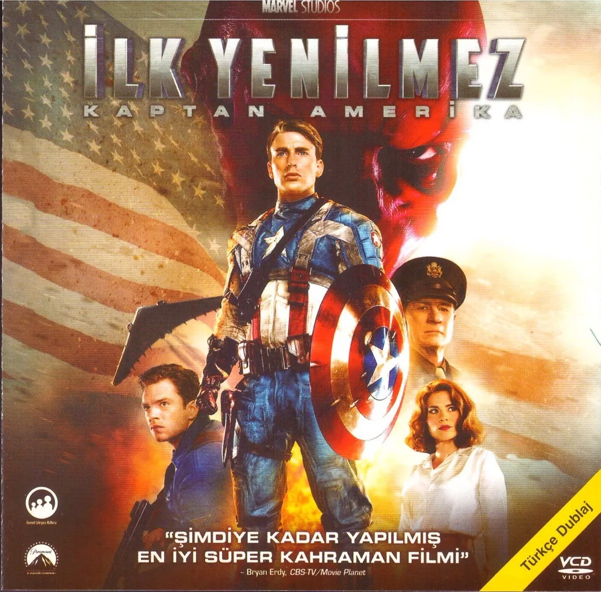 Captain America The First Avenger Turkish Dubbed Video CD VCD 2 Discs