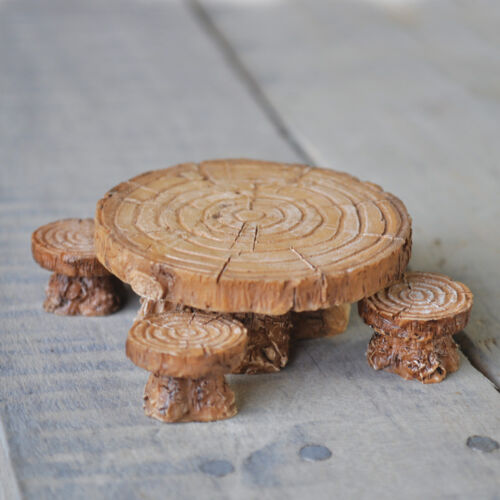 Fairy Garden Accessories: Seats, Benches, Tables, Stools, Fiddlehead Miniatures - Photo 1/12