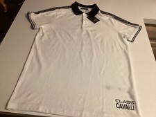 New with tags Cavalli Class Cotton White Polo Mens Size XL