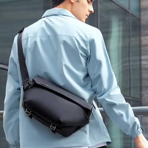 MARK RYDEN Waterproof Crossbody Shoulder Messenger Men Travel Chest Sling Bag - Picture 8 of 13