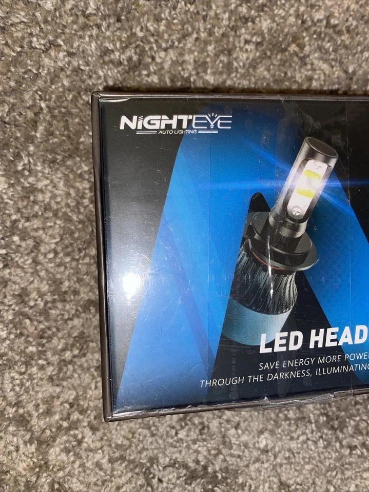 nighteye led headlight H1 350% extremely bright 9000lm 72w new - Image 2 of 4