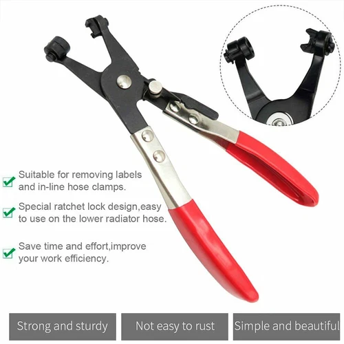 2X Hose Clamp Pliers Car Water Pipe Fuel Coolant Spring Bundle Removal Tools - Picture 3 of 10