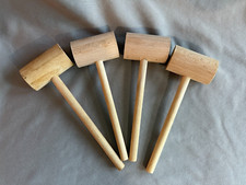 Set of Four Crab Wood Mallets