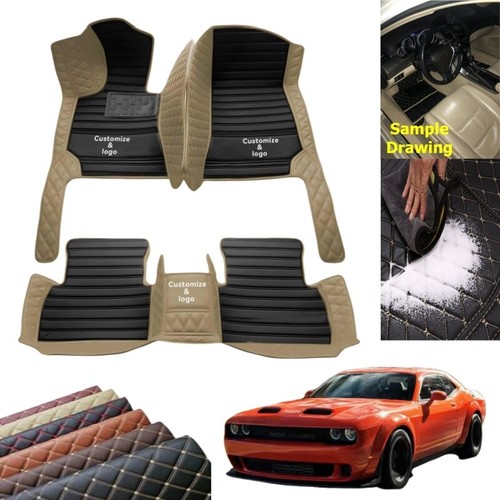 Custom For Dodge Car Floor Mats All Models Luxury Waterproof Car Rugs FloorLiner - Imagen 25 de 33