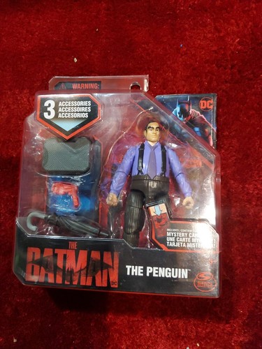 2022 Spin Master DC The Batman The Penguin 4" Action Figure With Mystery Card  - Picture 3 of 3