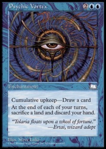 MTG magic cards 1x Psychic Vortex Weatherlight Light Play, English