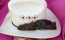 Handcrafted Hatband for Cowboy hats - 'Fantail'