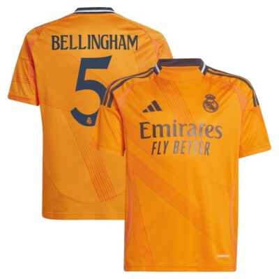 2024/25 Real Madrid Away Jersey featuring Jude Bellingham's
