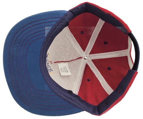 Flockaps Disabled American Veterans DAV Herringbone Pattern Maroon Navy Hat Cap - Picture 8 of 12