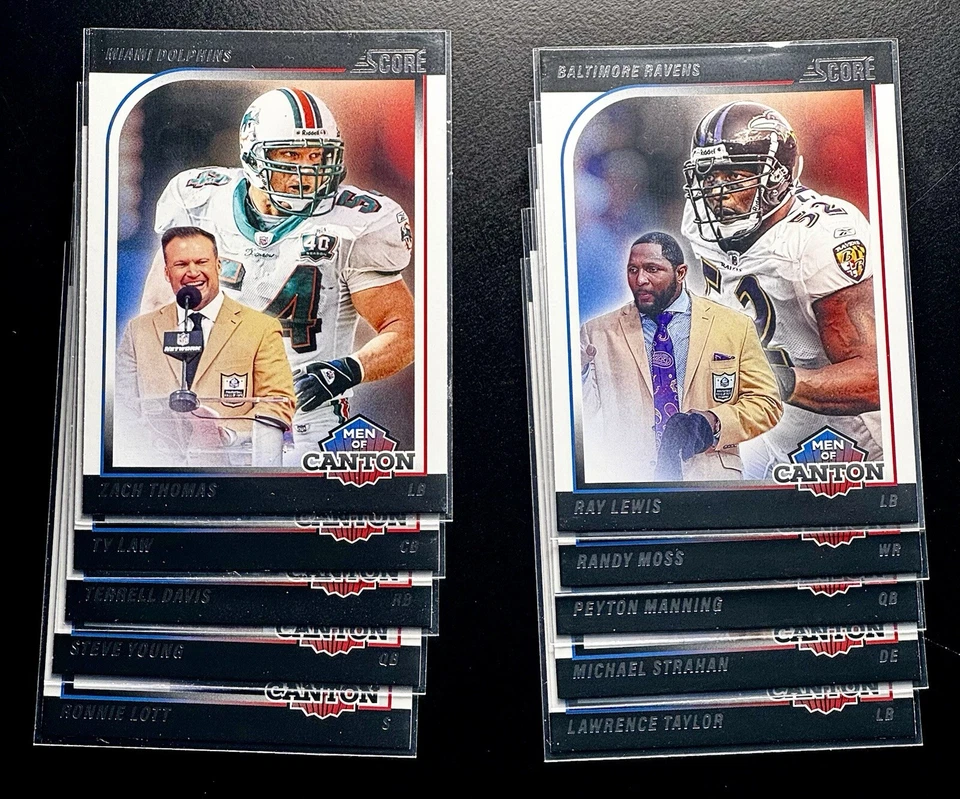 ‼️FULL SET‼️2024 SCORE “MEN OF CANTON” 1-20 OUTSTANDING⭐️HOF⭐️SET OF NFL ICONS - Image 2 of 4