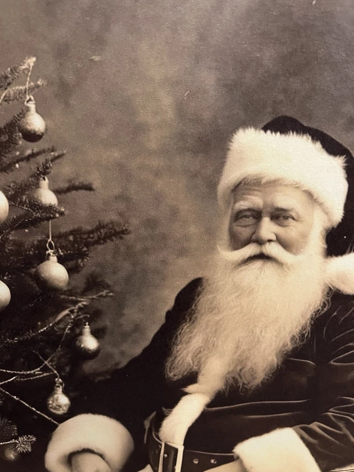 Vintage Style 1901 Photo Santa Claus, Christmas, Handcrafted Plaque / Sign #3 - Image 2 of 3