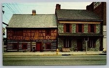 Plough Taverns And Gates House Market St, York Pennsylvania PA Vintage Postcard