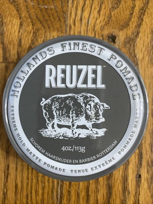REUZEL Extreme Hold Matte Pomade, 4 Ounce - Hollands Finest Pomade