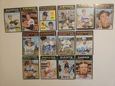 Lot of  14 Autographed 1971 Topps National League BASEBALL Superstars McCarver 