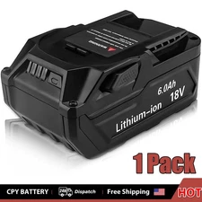 1Pack for Ridgid R840083 6.0Ah Lithium Battery Rigid 18Volt R840085 Power Tools