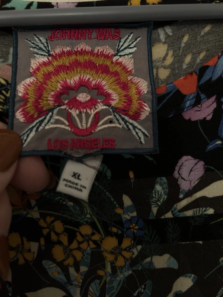 Johnny Was Women's Floral Tank Dress Size XL Multicolor Round Neck - Image 4 of 4