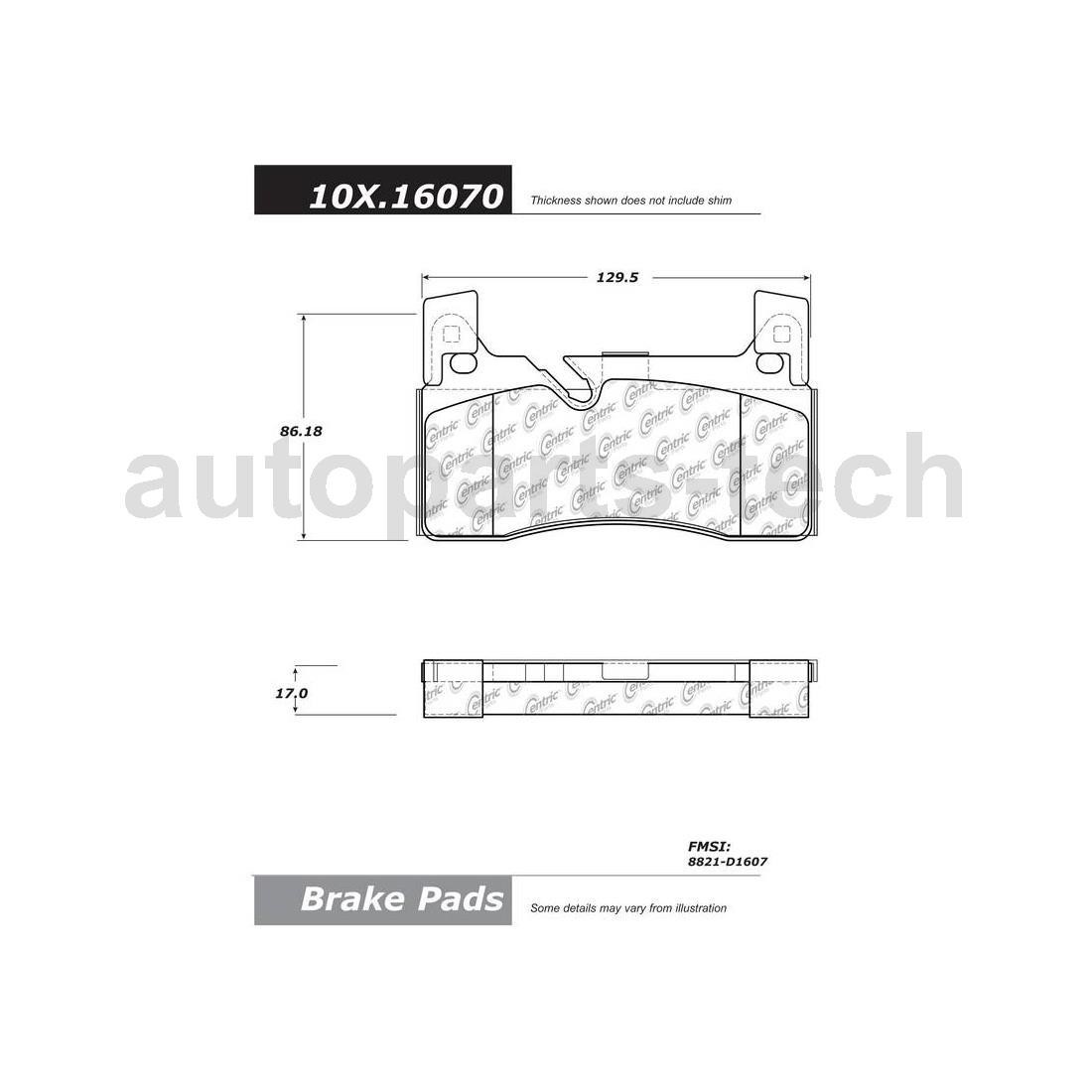 Mercedes-Benz SLS AMG 2011-2015 REAR Brake pad