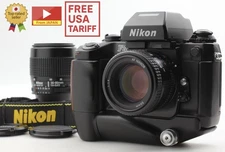2 Lens /No Leak[Top MINT] Nikon F4 S 35mm Film Camera AF 50mm f1.4 35-80mm JAPAN