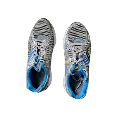 Saucony Hurricane 15 Men's Running Shoes 10 Gray Power  Grid Mesh Athletic Sport