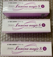 Aura Pure Lumina Magic SII 75g Set of 3 Natural Black Color dyes with light