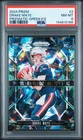 144810186 Drake Maye 2024 Panini Prizm #2 Green Ice Prizmatic Rookie RC PSA 8