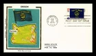 Dr Jim Stamps 13C Oregon State Flag 1976 Colorano Silk Cachet First Day Cover