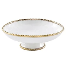 Pampa Bay Golden Salerno Footed Bowl