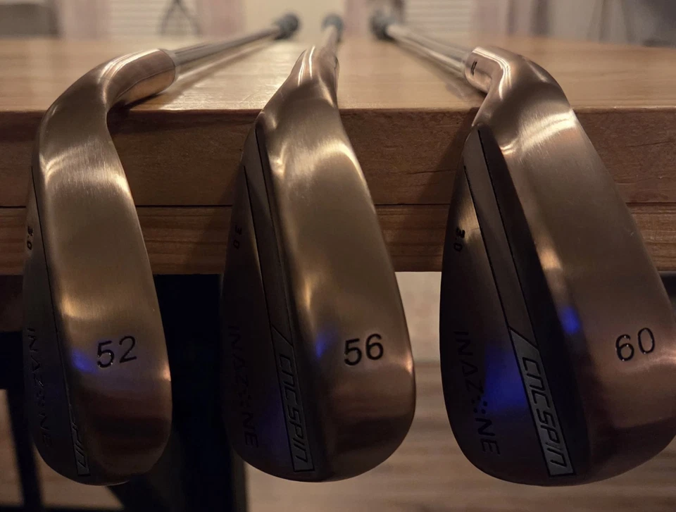 Golf Wedge Set 52,56,60 Degree Left Handed Copper And Black - Image 2 of 4