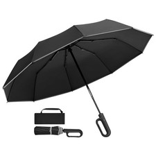 Travel Umbrella, 280T Fabric Windproof Automatic Portable Compact Folding Umb...