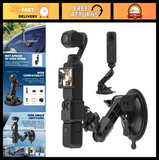 Suction Cup Mount for Action Cameras - Windshield Dash Holder Kit with Adapter