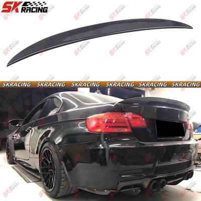 Carbon Fiber/Glossy Black Rear Trunk Spoiler Wing kit Fit For BMW M3 E92 2008-13
