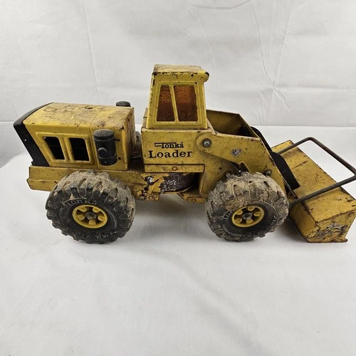 VINTAGE MIGHTY TONKA LOADER PRESSED STEEL ~20" LONG