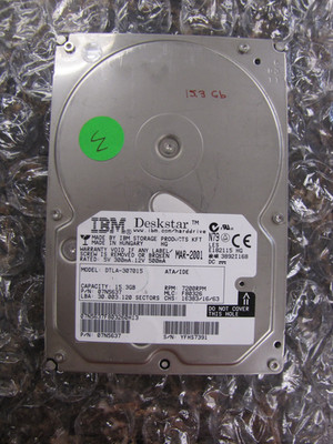 IBM Deskstar DTLA-307015 15.3GB 7200RPM 3.5'' ATA/IDE HDD TESTED & WORKING -NL12