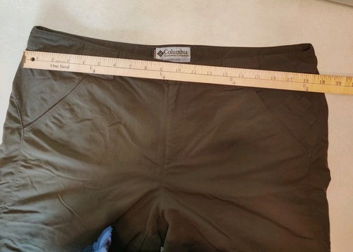 Columbia Titanium Convertible Pants Womens 14 Short 38x28 Green Ankle Ties Hike - Picture 9 of 19