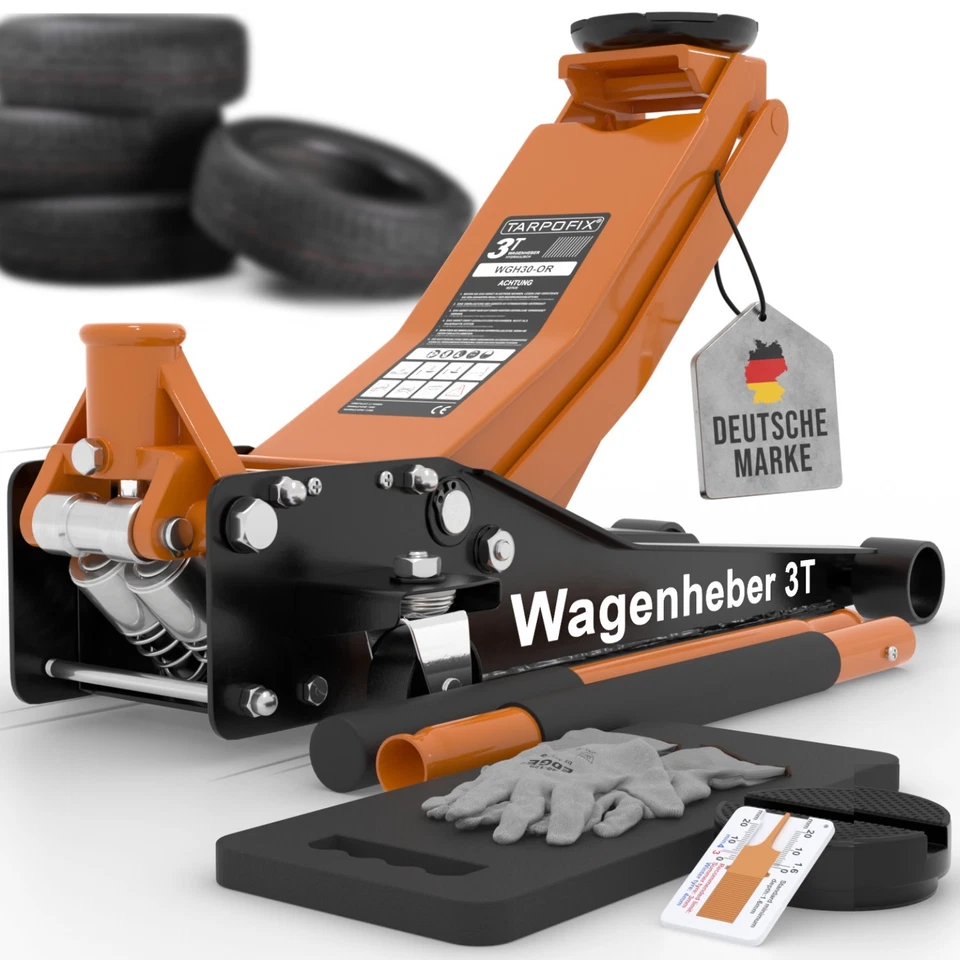 TARPOFIX Cric a carrello di manovra 3T idraulico cric 75-505 mm sollevatore auto Suv auto veicolo