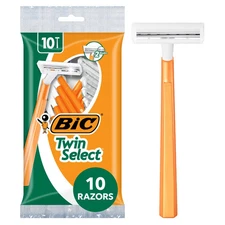 Bic Twin Select Disposable Shaver Men Sensitive Skin Slim Head 10 Each Pack of 3