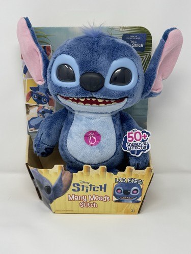 Disney Lilo e Stitch Molti Umori di Stitch Film 2025 Peluche LCD Occhi NUOVO Raro
