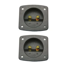 2Pcs DIY Car Stereos 2 Way Speaker Box Terminals Spring Cup Connectors Banana