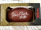 Jerry Rice Autographed Football SF 49ers NFL G.O.A.T. HOF Legend w/ COA