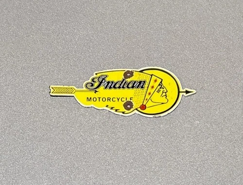 VINTAGE INDIAN BIKE PORCELAIN SIGN CAR GAS TRUCK OIL MOTORCYCLE