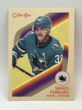 Mario Ferraro 2023-24 O-Pee-Chee Retro Parallel #278 Sharks