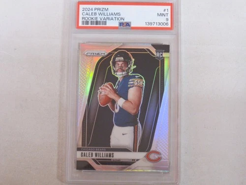 2024 Panini Prizm Rookie Variation Silver Prizm #1 Caleb Williams RC PSA 9 MINT