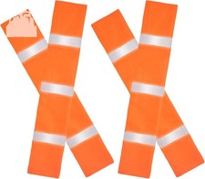 Seat Belt Cover 4-Pack Orange High Visibility Reflective Safety