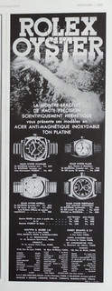 Publicité Presse: Montres ROLEX OYSTER En ITALIE Soutien Gorge ROUSSEL 1934