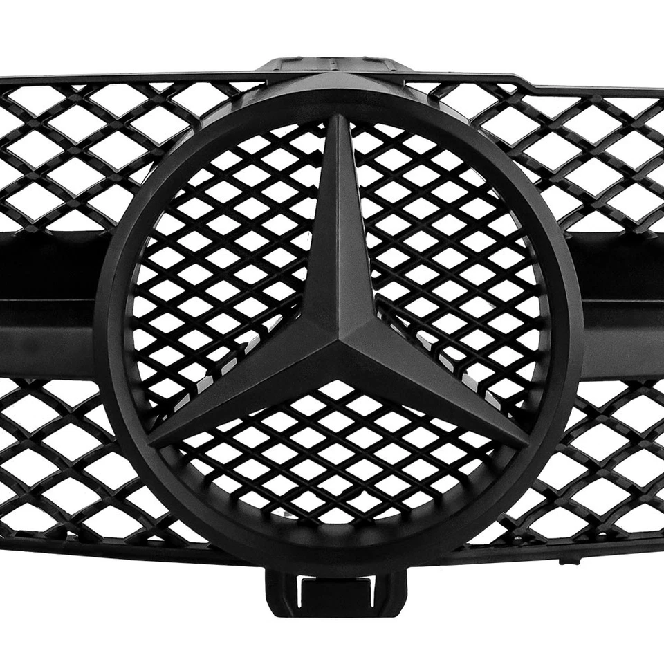 Black Front Grille For Mercedes-Benz W219 CLS350 CLS500 2009-2011 Grill W/Emblem Foto 4 de 4